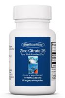 Zinc Citrate 25 mg - 60 Vegetarian Caps  (MINIMUM ORDER: 2)
