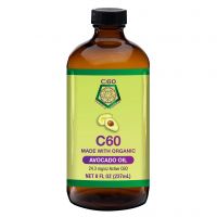 C60 in Organic Avocado Oil - 8 oz.